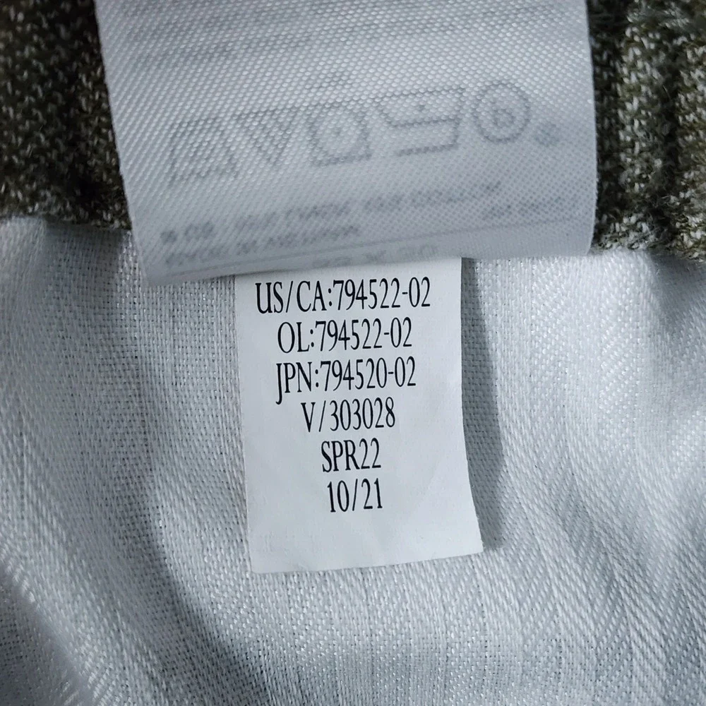 Banana Republic Mason Athletic Tapered Pants Mens 33x30 Olive Linen Cotton EUC